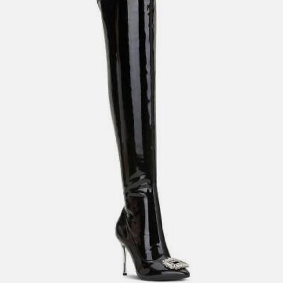 INC International Concepts Shoes - INC Womens Romina Pumps Tall Heeled Knee-High Boots Shoes Size 9